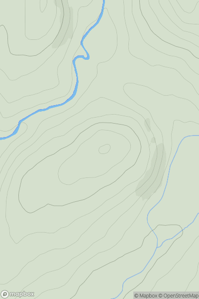 Thumbnail image for Lamb Knowe [The River Tweed to the English Border] [NT256003] showing contour plot for surrounding peak